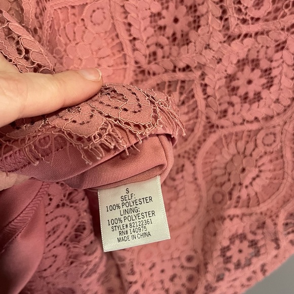 Francesca’s Lace Pink Dress - Picture 10 of 10